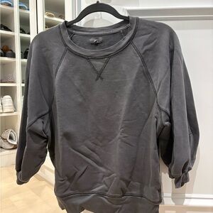 Women’s Aerie washed out black oversized crewneck sweatshirt size medium